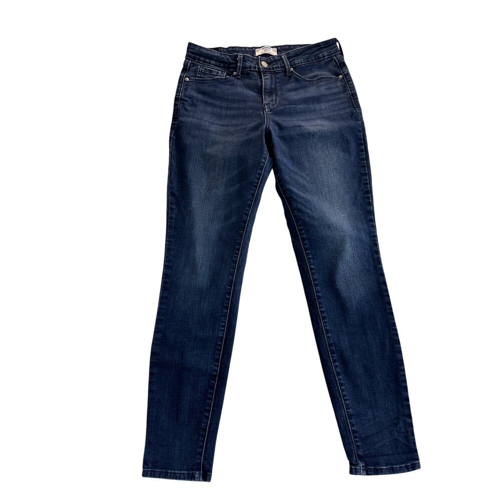 Levi's Denizen Dark Wash Mid-Rise Skinny Jeans Women's Size 6 Stretch Denim
